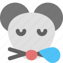 mouse, snoring, emoticons, animal