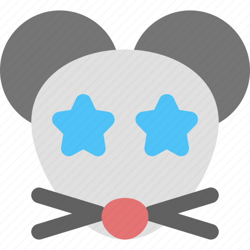 Mouse, star, struck, emoticons, animal icon - Download on Iconfinder