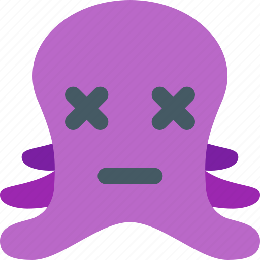 Octopus, death, eyes, emoticons, animal icon - Download on Iconfinder