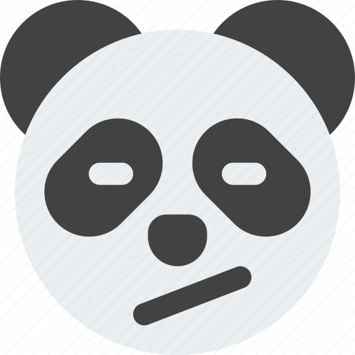 Panda, closed, eyes, confused, emoticons, animal icon - Download on Iconfinder
