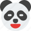 panda, closed, eyes, grinning, emoticons, animal 