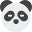 panda, closed, eyes, without, mouth, emoticons, animal 