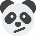 panda, confused, emoticons, animal
