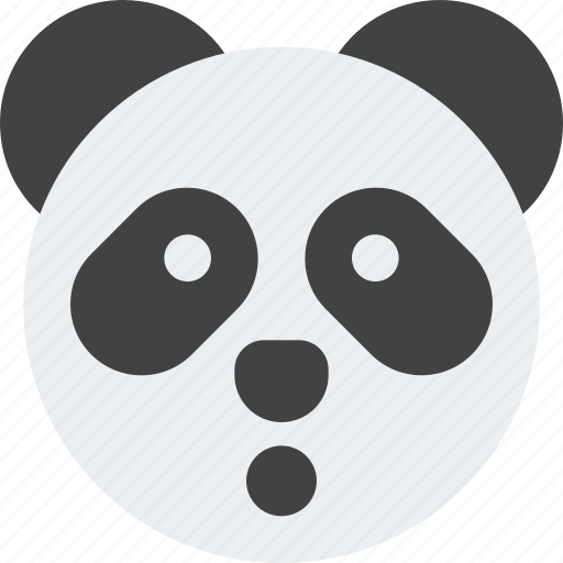 Panda, shock, emoticons, animal icon - Download on Iconfinder