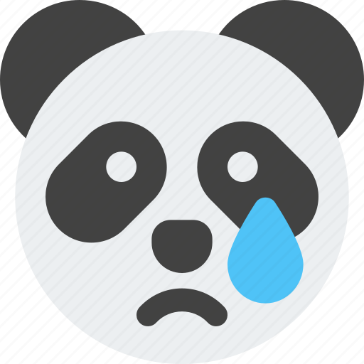 Panda, tear, emoticons, animal icon - Download on Iconfinder