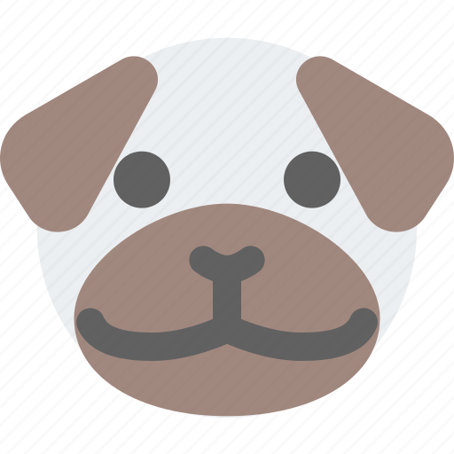 Pug, emoticons, animal, emoji icon - Download on Iconfinder