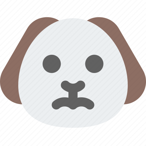 Puppy, frowning, emoticons, animal icon - Download on Iconfinder