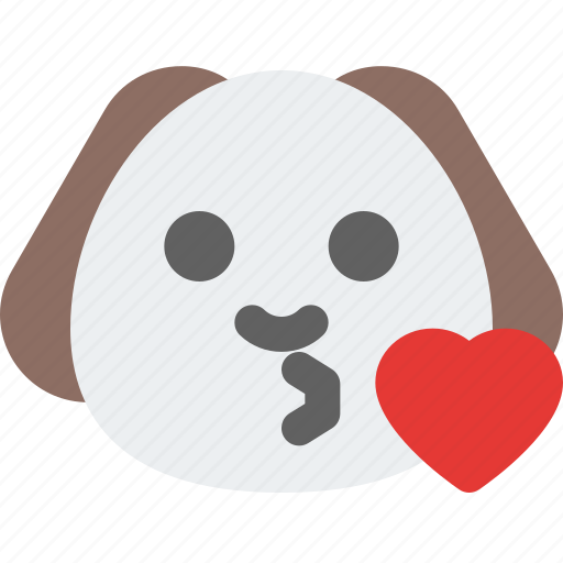 Puppy, kiss, emoticons, animal icon - Download on Iconfinder