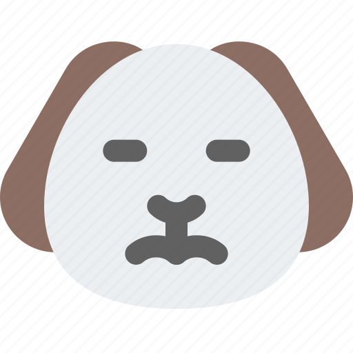 Puppy, sad, closed, eyes, emoticons, animal icon - Download on Iconfinder
