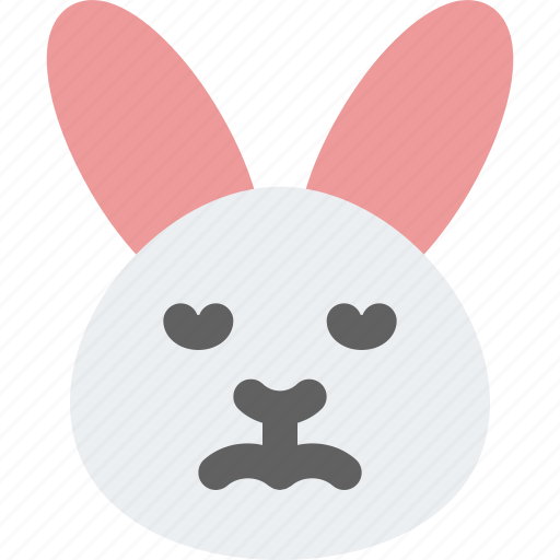 Rabbit, sad, face, emoticons, animal icon - Download on Iconfinder