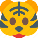tiger, emoticons, animal, emoji