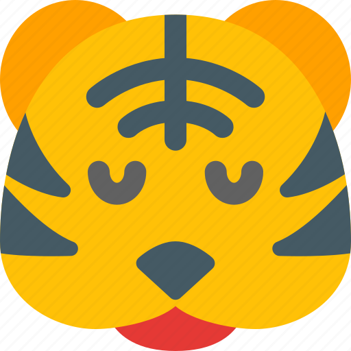 Tiger, pensive, emoticons, animal icon - Download on Iconfinder