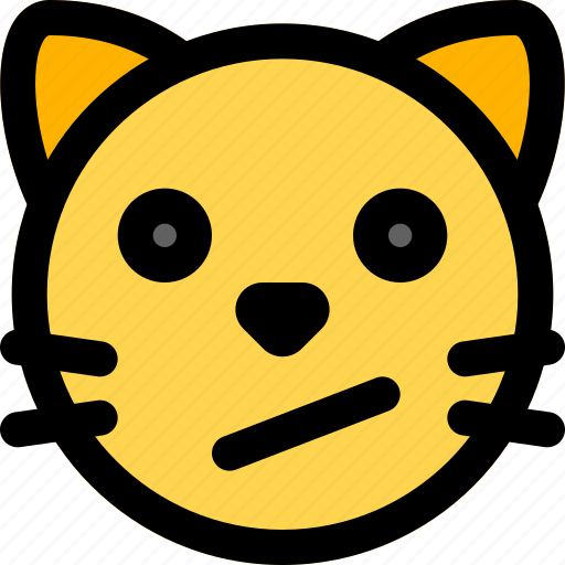 Cat, confused, emoticons, animal icon - Download on Iconfinder