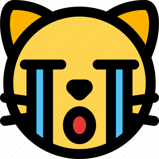 Cat, crying, emoticons, animal icon - Download on Iconfinder