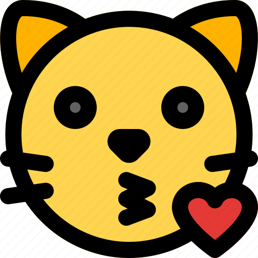 Cat, kissing, love, emoticons, animal icon - Download on Iconfinder
