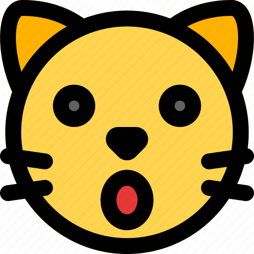 Cat, shock, emoticons, animal icon - Download on Iconfinder