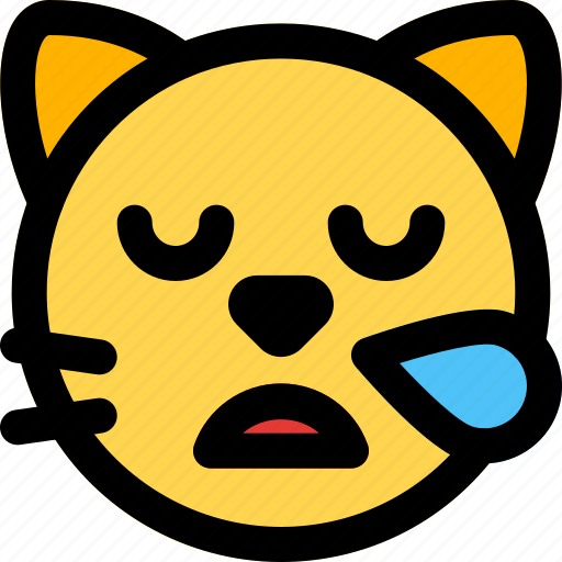 Cat, snoring, emoticons, animal icon - Download on Iconfinder