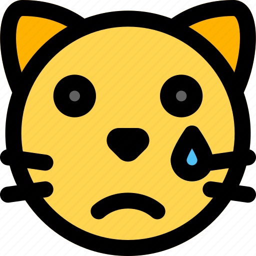 Cat, tear, emoticons, animal icon - Download on Iconfinder
