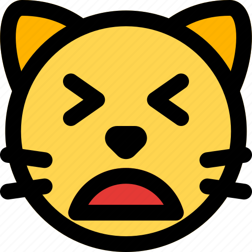 Cat, weary, emoticons, animal icon - Download on Iconfinder