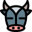 cow, closed, eyes, emoticons, animal 