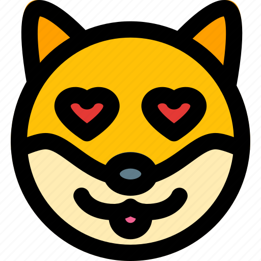 Dog, heart, eyes, emoticons, animal icon - Download on Iconfinder