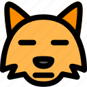 fox, meh, emoticons, animal