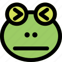 frog, confounded, emoticons, animal