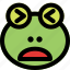 frog, frowning, open, mouth, squinting, emoticons, animal 
