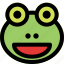 frog, grinning, open, eyes, emoticons, animal 