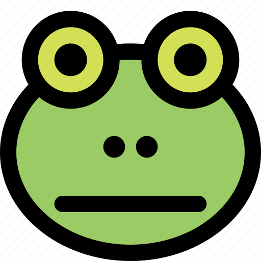Frog, neutral, emoticons, animal icon - Download on Iconfinder