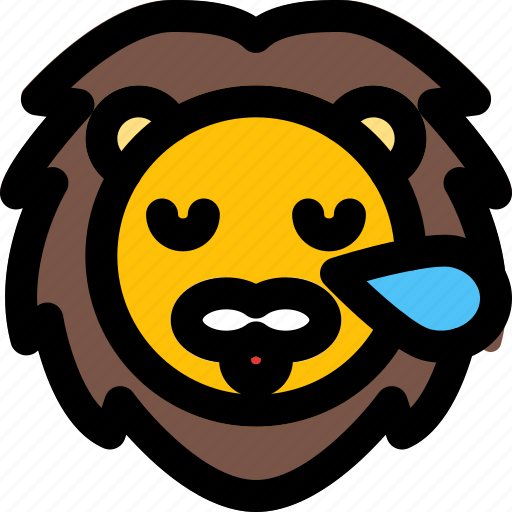 Lion, snoring, emoticons, animal icon - Download on Iconfinder