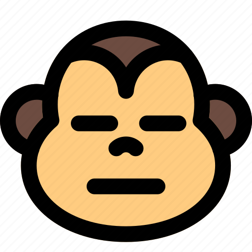 Monkey, animal, neutral, emoticon icon - Download on Iconfinder
