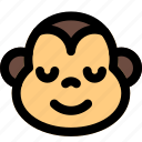 monkey, smiling, emoticon, expression