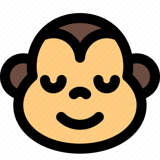 Monkey, smiling, emoticon, expression icon - Download on Iconfinder