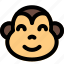 monkey, animal, emoticon, emoji 