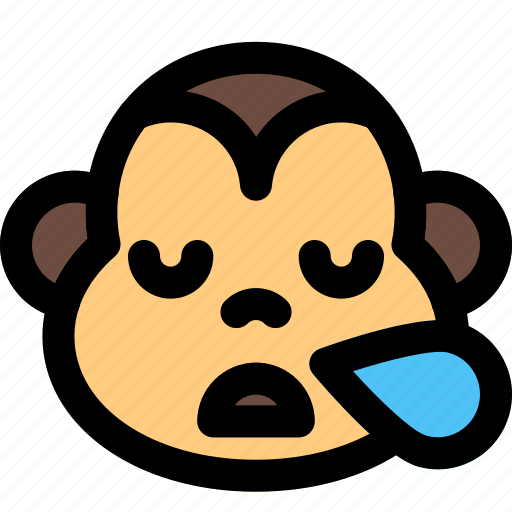 Monkey, snoring, emoticons, animal icon - Download on Iconfinder