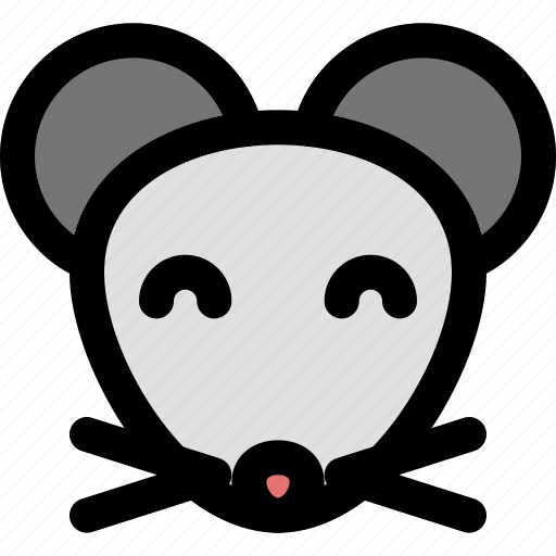 Mouse, smiling, emoticons, animal icon - Download on Iconfinder