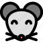mouse, smiling, emoticons, animal 