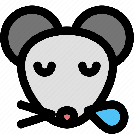 Mouse, snoring, emoticon, animal icon - Download on Iconfinder
