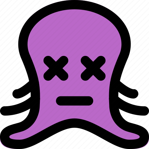 Octopus, death, eyes, emoticons, animal icon - Download on Iconfinder
