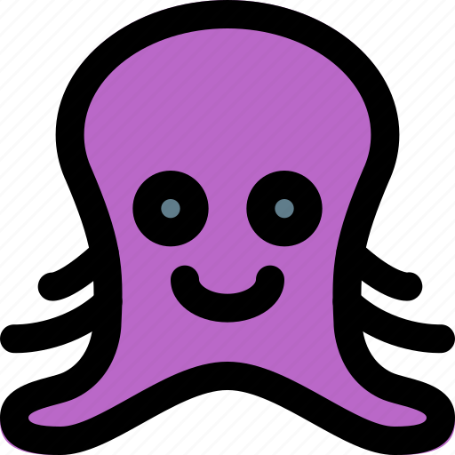 Octopus, emoticons, animal, emoji icon - Download on Iconfinder