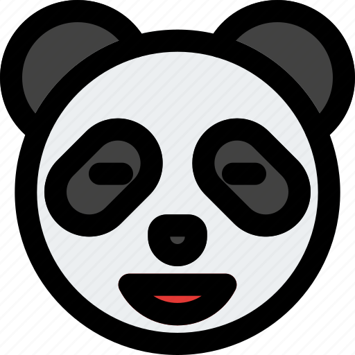 Panda, closed, emoticon, mouth icon - Download on Iconfinder