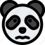 panda, confounded, open, eyes, emoticons, animal 