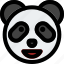 panda, grinning, emoticon, emoji 
