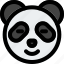 panda, smiling, closed, eyes, emoticons, animal 
