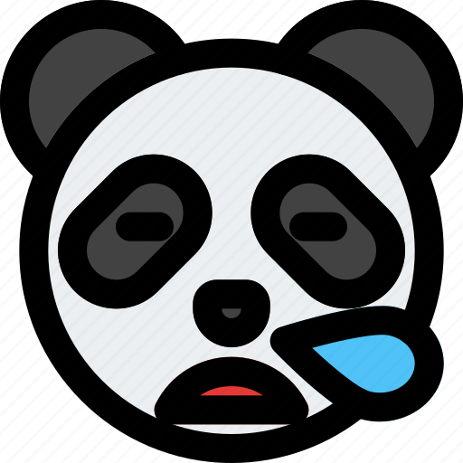 Panda, snoring, sleeping, emoticon icon - Download on Iconfinder