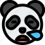 panda, snoring, sleeping, emoticon 
