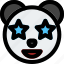 panda, star, struck, emoticons 