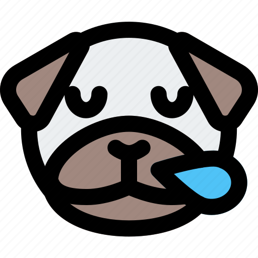 Pug, snoring, emoticons, animal icon - Download on Iconfinder