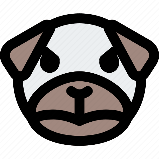Pug, emoticon, animal, dog icon - Download on Iconfinder